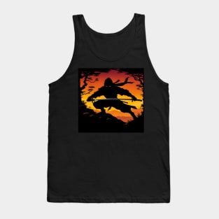 Stylish Ninja silhouette Tank Top